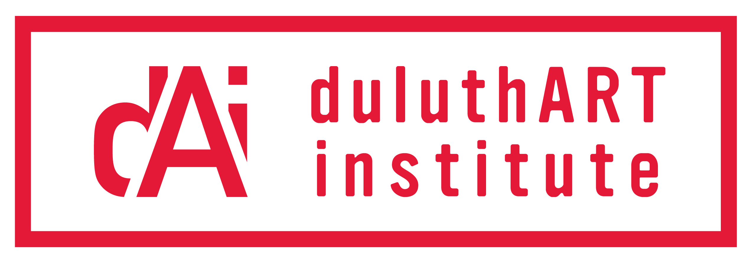 DAI boxed logo, red